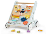 8-in-1 Wooden Baby Walker Push and Pull Learning Activity Center with Wheels for Toddlers 1 Years 16057979
