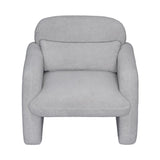 Stylish and Minimalist Teddy Fleece Single Sofa Chair with Arms and Pillow, Armchair, Accent Chair W1716P196466