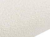 Nimbus 27.5" Curved Accent Chair, Ivory White Boucle B2719P238256