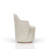 Cocoa and Ivory Swivel Barrel Chair B2699P293895