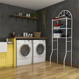 White Bathroom Towel Storage Rack with 3 Shelves 61218274