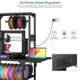 3D Printer Stand, Heavy Duty 3D Printer Table Stand with Filament Storage Rack, T-Shaped Spools W3190P294353