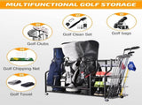 4 Bag Organizer Garage Storage, Extra Large Bag Storage Rack for Bag, Clubs and 32890500