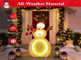 Christmas Decoration Lighted Snowman with LED Lights and Metal Stand 86803045