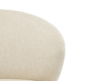 Kira Indoor Upholstered Bar Stool, Beige Fabric with Metal Frame, Set of 2 N775P263305B