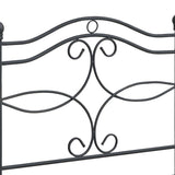 Matte Black Metal Twin Headboar B062P153733