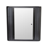 Wall-Mounted Bathroom Cabinet with Mirror, Metal Framed Mirrored Door Medicine Cabinet, 2 Inner W3122P272885