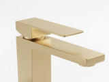 Single Handle Bathroom Faucet Lavatory Faucet Stainless Steel Single Hole-T20, Brushed GoldUnable 44171604
