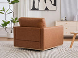 30.7"W Upholstered Square Swivel Accent Chair and Comfy Accent Single Sofa 360 Degree Club W3188P310431