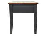 53 inch Writing Desk, No Assembly Required, Black and Whiskey Finish B108P160151