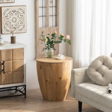 21.06"Vintage Style Bucket Shaped Coffee Table for Office, Dining Room and Living Room W75770649