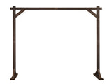 7.2ft Wooden Wedding Arch Dark Brown 88718701