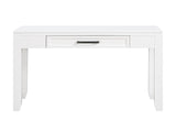 White Finish Writing Desk with Drawer Wooden Furniture 1pc B011P255285