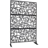 Outdoor & Indoor Privacy Metal Privacy 76" H48" W, Freestanding Decorative Privacy W465P193250