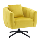 360&deg Swivel Accent Chair, Modern Velvet Fabric Living Room Armchair, Comfy Wide Upholstered with 52791993