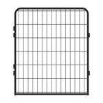 ZUN 16 Panels Heavy Duty Metal Playpen with door,31.7"H Dog Fence Pet Exercise Pen for Outdoor 48240040