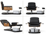 Pedicure Chair No Plumbing, Ergonomic Portable Pedicure Station Unit for Nail Teach, 360 Rotation 85911305