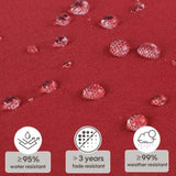 2 Pcs Set High Back Patio Chair Cushions, Tufted Rocking Chair Cushions, Adirondack Cushions for W419P287335