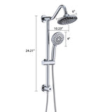 6 Inch Rain Shower Head with Handheld Shower Head Bathroom Rain Shower System W121956008
