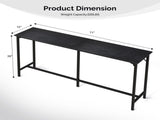 71-Inch Bar Table - 209 lbs Capacity Pub Height Table with Durable MDF Top & Metal Frame, 05021077