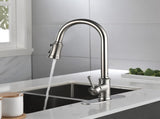 Single Handle High Arc Pull Out Kitchen Faucet,Single Level Stainless Steel Kitchen Sink Faucets 17336740
