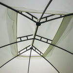 ZUN 10' x 13' Patio Gazebo Canopy, Double Vented Roof, Steel Frame, Curtain Sidewalls, Outdoor Sun Shade W2225142542