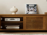 63" Mid-Century Modern Extendable TV Stand for TVs up to 75", Media Console TV Cabinet for Living W1801P163658