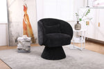 ZUN Swivel Accent Chair Armchair, Round Barrel Chair in Fabric for Living Room Bedroom W1361101781