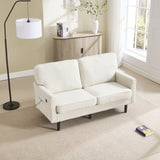 COOLMORE Loveseat Sofa, Mid Century Modern Love Seat, 2 Seater Sofaes for Living Room, Small W395P238823