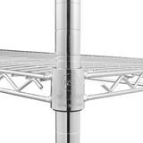 4-Shelf Adjustable Wire Shelving Unit Chrome 18659891