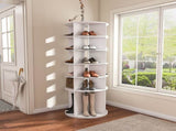 Rotating Shoe Rack Tower, 6-Tier Spinning Shoe Rack, Free Standing 360&deg Revolving Shoe Organizer, W2699P270163