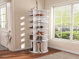 Rotating Shoe Rack Tower, 6-Tier Spinning Shoe Rack, Free Standing 360&deg Revolving Shoe Organizer, 56550516