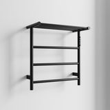 Heated Towel Rack with Top Shelf, 3-Bar Towel Wall MountedWarmer for Bathroom with Intelligent Touch T3177P305030
