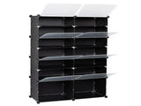 7-Tier Portable 28 Pair Shoe Rack Organizer 14 Grids Tower Shelf Storage Cabinet Stand Expandable 95502788