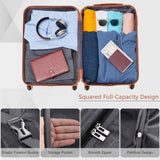 Luggage Sets New Model Expandable ABS Hardshell 3pcs Clearance Luggage Hardside Lightweight Durable N726P203164A