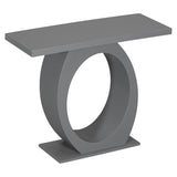 Mirod Stylish Modern Console Table with Egg-Shaped Base,Enhanced Stability and Durability,Sleek N760P214780E