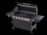 6 Burner BBQ Propane Gas Grill with Side Burner 72000 BTU Output Stainless Steel Barbecue Grill with 66947950