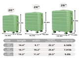 HIFINE TOURIST 20"/24"/28" 3 pcs/set in ABS Spinner Wheel Luggage, Carry on Suitcase, Matching W2787P342143