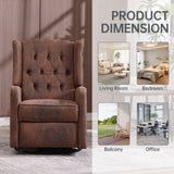 COOLMORE Recliner Chair,360 Degree Swivel Nursery Chair,Glider Chair,Modern Small W1539P151223