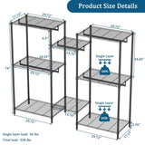 Heavy Duty Garment Rack, Freestanding Closet Organizer, Portable Wardrobe Clothes Rack, Adjustable W3204P318297