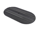 15" Oval Black Aluminum Half Finned Air Cleaner Assembly Fits Chevy Ford Mopar 06143711