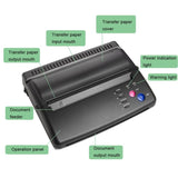 Printer Machine Thermal Stencil Paper Printer Lightweight Copier Tattoo Transfer 07632413