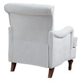 Accent Chair With Comfy Chenille Club Fabric,Comfy Upholstered Living Room Arm Chair,Springs W3042P262909