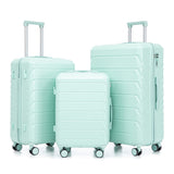 3 in 1 ABS&PC Trolley Box 20in 24in 28in Trolley Box Iron Tie Rod ABSPC Alloy Mint Green 32103029