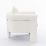 ZUN Modern Style Accent Chair Armchair for Living Room, Bedroom, Guest Room,Office, Ivory 71862411