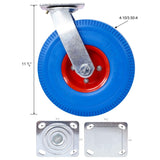 4PCS 10IN CASTER FLAT FREE WHELL, X-Large Flat Free Casters , Swivel Plate, W465130454