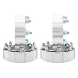 ZUN 2pcs Professional Hub Centric Wheel Adapters for Dodge Ram 2500/3500 Ford F-250/F-350 Silver 13930291