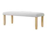 Upholstered Tufted Bench, Modern Bedroom Benches Upholstered Dining Benches, Fabric End of Bed Bench N752P294997D
