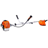 52cc Weed Eater/Wacker Gas Powered, 2 in 1 String Trimme,with 10'' Brush Cutter,Rubber Handle & W465123542