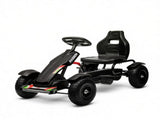 Black Kids Pedal Go Kart Outdoor Ride on Toys with Handbrake, 4 Non-Slip Wheels for Park Fun Ages 65689347